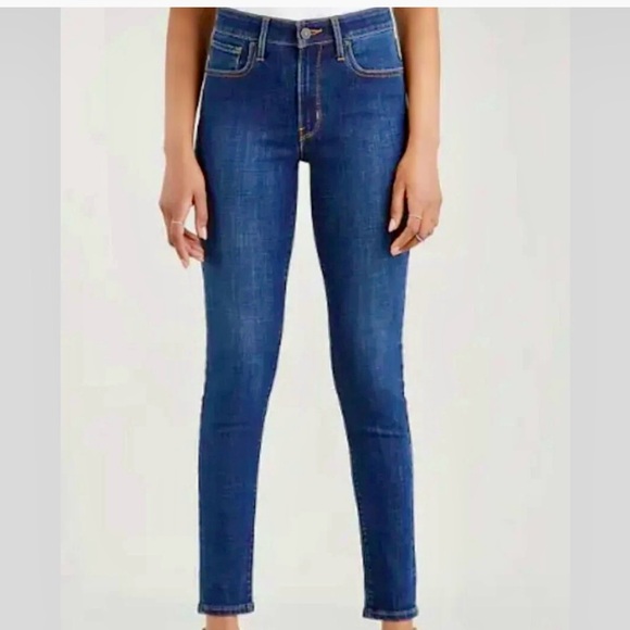 Classic Blue Women's Jeans Levi’s 721 High Rise Skinny Sz 26 X 32 NWT - Picture 1 of 13